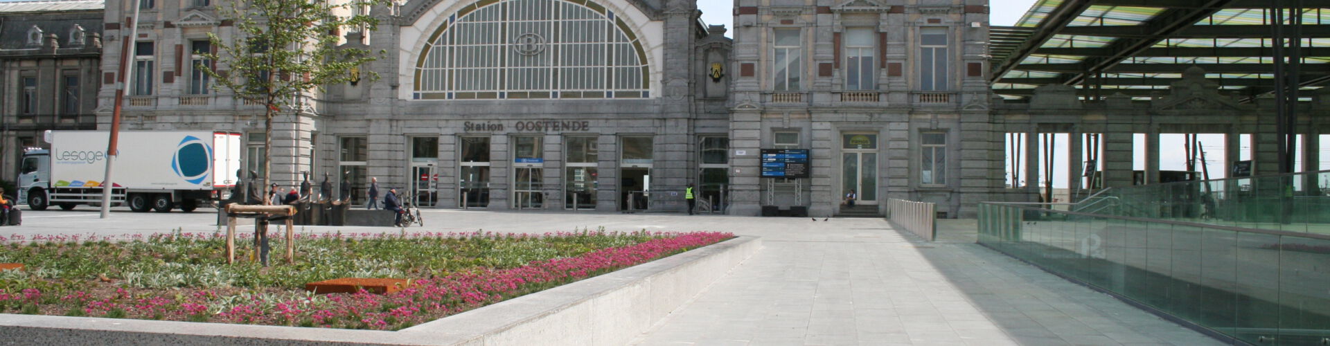 Place de la gare, Ostende